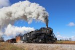 Blue skies and steam